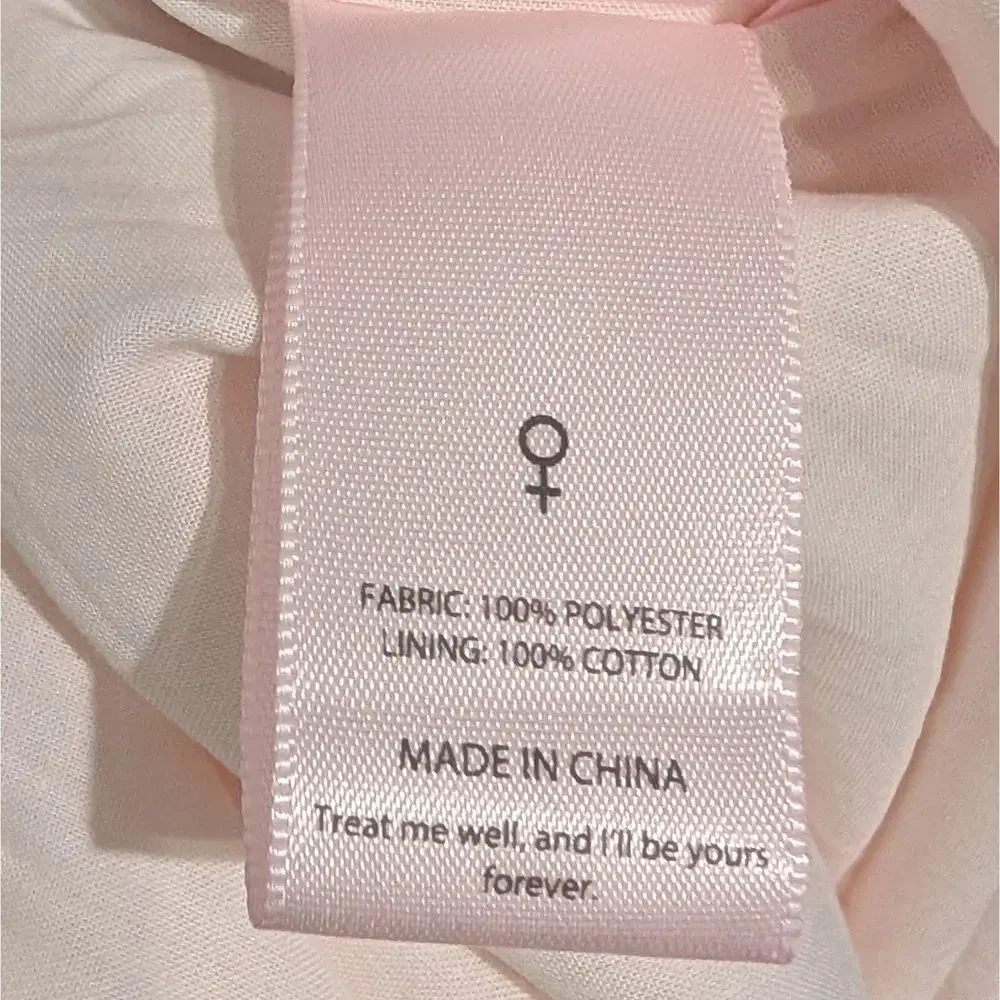 NEW Selkie Seashell Wide Leg Puff Sleeve Jumpsuit Light Pink Women's Size Small - Picture 10 of 11